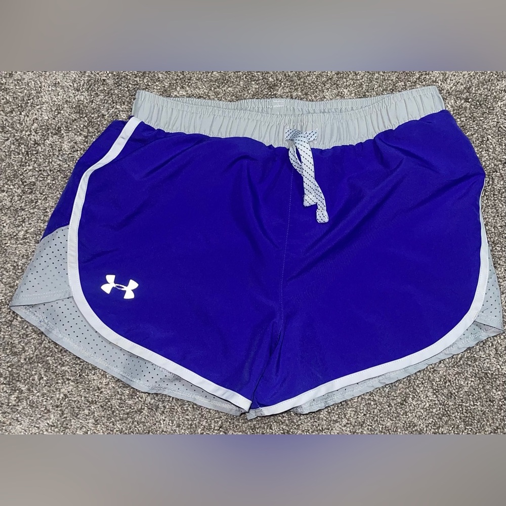 Under Armour youth girls large purple grey